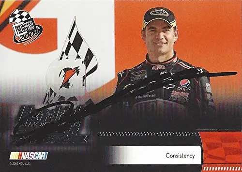Autographed Jeff Gordon 2009 Press Pass Racing Consistency (Daytona Race Win) #24 Dupont Team Hendrick Motorsports Signed Nascar Collectible Trading Card With Coa 1