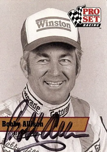 Autographed Bobby Allison 1991 Pro Set Racing Winston Cup Series Vintage Nascar Legend Trading Card W/Coa 1