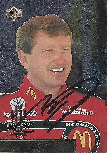 Autographed Bill Elliott 1995 Upper Deck Sp Racing Cup Contender (#94 Mcdonalds Team) Winston Cup Series Vintage Signed Nascar Collectible Trading Card With Coa 1