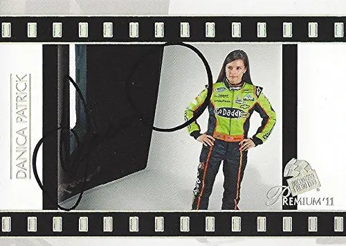 Autographed Danica Patrick 2011 Press Pass Premium Racing Studio Insider (#7 Godaddy Team) Nationwide Series Jr Motorsports Signed Collectible Nascar Trading Card With Coa 1