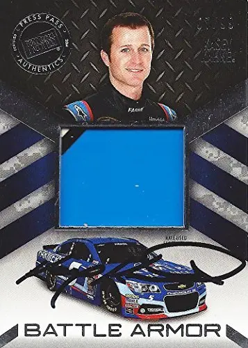 Autographed Kasey Kahne 2014 Press Pass American Thunder Battle Armor (Sheetmetal Relic) Memorabilia Insert Signed Collectible Nascar Trading Card With Coa (#07 Of Only 99 Produced!) 1