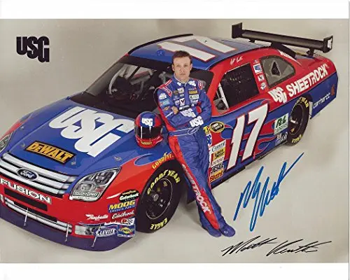 Autographed 2010 Matt Kenseth #17 Usg Sheetrock Racing (Cot Car) Signed 8X10 Picture Nascar Hero Card With Coa 1