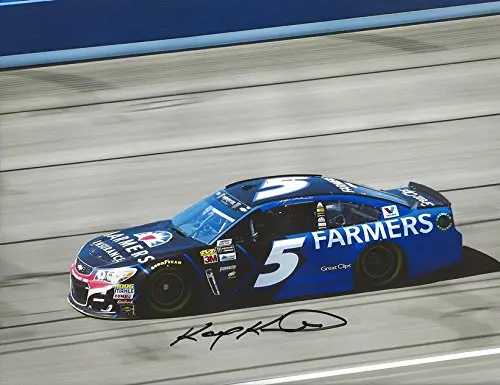 Autographed 2017 Kasey Kahne #5 Farmers Racing Final Season With Hendrick Motorsports (Monster Cup Series) On-Track Car Signed Picture Nascar 9X11 Inch Glossy Photo With Coa 1