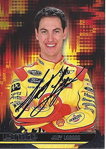 Autographed Joey Logano 2013 Press Pass Ignite Racing (#22 Shell Pennzoil) Team Penske Sprint Cup Series Signed Nascar Collectible Trading Card With Coa 1