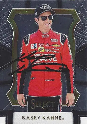 Autographed Kasey Kahne 2017 Panini Select Racing (#5 Aarp Drive To End Hunger Team) Hendrick Motorsports Chrome Signed Nascar Collectible Trading Card With Coa 1