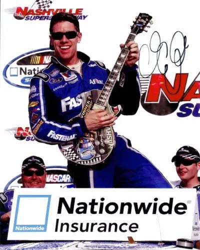 Autographed 2011 Carl Edwards #99 Fastenal Racing Nashville Winner (Roush) Signed Nascar 8X10 Glossy Photo With Coa 1