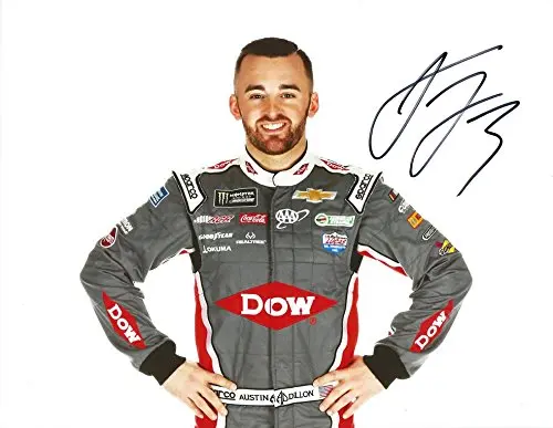 Autographed 2017 Austin Dillon #3 Dow Team Media Day Pose (Richard Childress Racing) Monster Energy Cup Series Signed Collectible Picture Nascar 9X11 Inch Glossy Photo With Coa 1