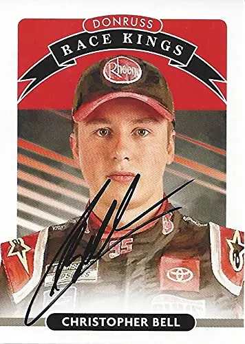 Autographed Christopher Bell 2021 Panini Donruss Race Kings (#95 Rheem Team) Levine Family Racing Nascar Cup Series Signed Collectible Trading Card With Coa 1