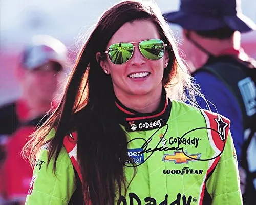 Autographed 2015 Danica Patick #10 Godaddy Racing (Final Year Of Sponsorship) Pit Road Walk Stewart-Haas Team 8X10 Inch Signed Picture Nascar Glossy Photo With Coa 1