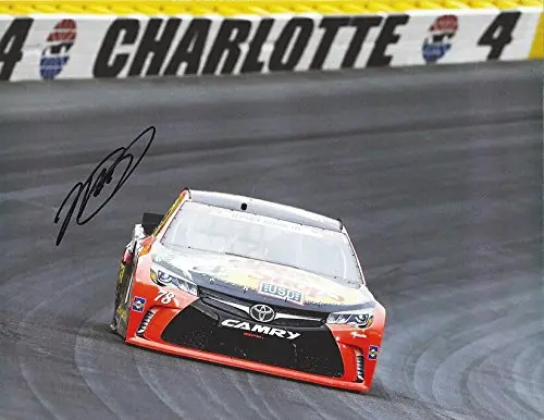 Autographed 2016 Martin Truex Jr. #78 Bass Pro Shops Racing Coca-Cola 600 Charlotte Race Win (On-Track Domination) Sprint Cup Series Signed Collectible Picture Nascar 9X11 Inch Glossy Photo With Coa 1