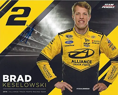 Autographed 2015 Brad Keselowski #2 Alliance Truck Parts Racing (Sprint Cup Series) Team Penske Signed Collectible Picture Nascar 8X10 Inch Hero Card Photo With Coa 1
