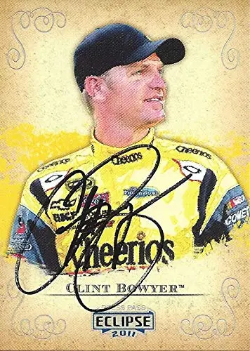Autographed Clint Bowyer 2011 Press Pass Eclipse Racing (#33 Cheerios Team) Rcr Sprint Cup Series Signed Nascar Collectible Trading Card With Coa 1