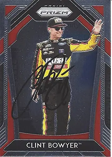 Autographed Clint Bowyer 2020 Panini Prizm Final Season (#14 Rush Truck Center Team) Stewart-Haas Racing Nascar Cup Series Signed Collectible Trading Card With Coa 1