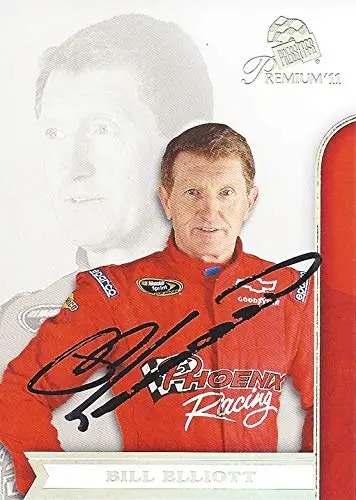 Autographed Bill Elliott 2011 Press Pass Premium Racing Contenders (#09 Phoenix Team) Sprint Cup Series Signed Nascar Collectible Trading Card With Coa 1