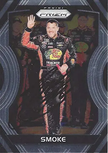 Autographed Tony Stewart 2018 Panini Prizm Racing Smoke (#20 The Home Depot Team) Chrome Signed Nascar Collectible Trading Card With Coa 1