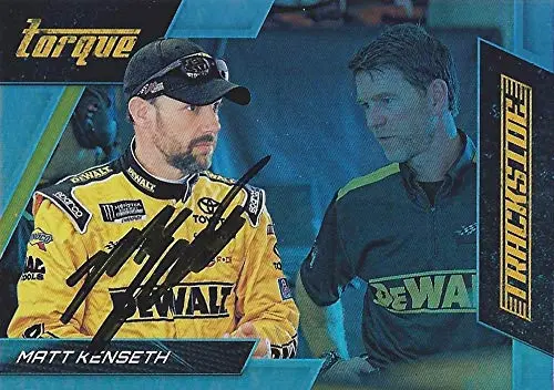 Autographed Matt Kenseth 2017 Panini Torque Racing Trackside (Joe Gibbs Racing) Monster Cup Series Insert Signed Nascar Collectible Trading Card With Coa 1