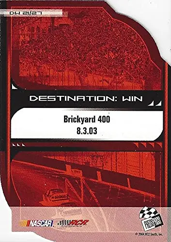 Autographed Kevin Harvick 2004 Press Pass Eclipse Destination Indianapolis (Brickyard 400 Win) #29 Richard Childress Racing Insert Diecut Signed Nascar Collectible Trading Card With Coa 2