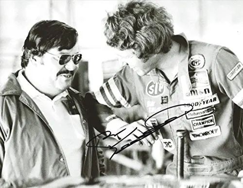 Autographed Bill Elliott #9 Coors Driver On-Track Racing Garage Area Vintage Winston Cup Series Rare Signed Collectible Picture Nascar 9X11 Inch Glossy Photo With Coa 1