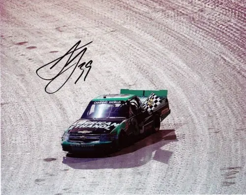 Autographed 2013 Austin Dillon #39 American Ethanol El Dora Win (1St Truck Dirt Race) 8X10 Nascar Signed Glossy Photo W/Coa 1
