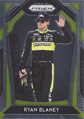 Autographed Ryan Blaney 2020 Panini Prizm Racing (#12 Menards) Team Penske Nascar Cup Series Signed Nascar Collectible Trading Card With Coa 1