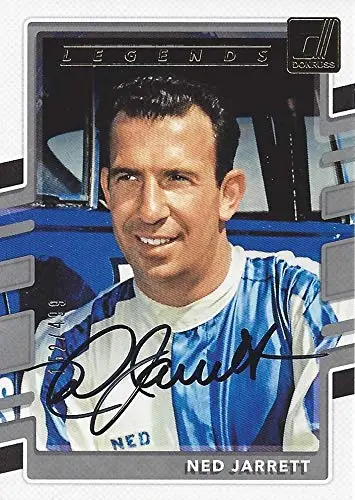 Autographed Ned Jarrett 2018 Panini Donruss Racing Legends Winston Cup Series Insert Signed Nascar Collectible Trading Card With Coa #152/499 1