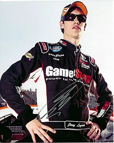 Autographed 2009 Joey Logano #20 Game Stop Racing (Nationwide Series) Rookie Pre-Race Signed 8X10 Nascar Glossy Photo With Coa 1