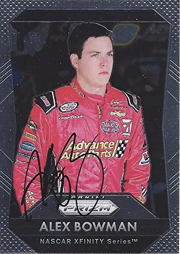 Autographed Alex Bowman 2016 Panini Prizm (#88 Advance Auto Parts) Jr Motorsports Xfinity Series Signed Collectible Nascar Trading Card With Coa 1