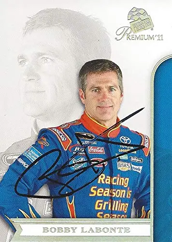 Autographed Bobby Labonte 2011 Press Pass Premium Racing Contenders (#47 Kingsford Grilling) Jtg-Daugherty Racing Sprint Cup Series Signed Nascar Collectible Trading Card With Coa 1