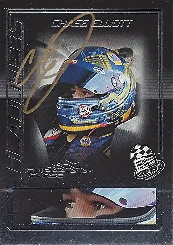 Autographed Chase Elliott 2015 Press Pass Cup Chase Edition Headliners (#9 Nationwide Series) Rare Pre-Rookie Signed Collectible Nascar Trading Card With Coa 1