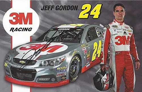 Autographed 2015 Jeff Gordon #24 Retirement Final Season 3M Racing Team (Hendrick Motorsports) Sprint Cup Series Signed Collectible Picture 5X7 Inch Nascar Hero Card Photo With Coa 1