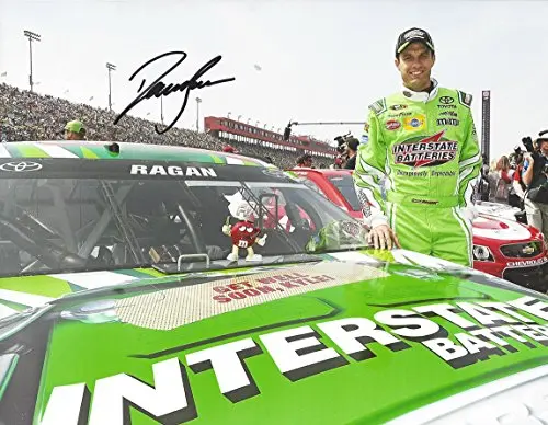 Autographed 2015 David Ragan #18 Interstate Batteries Racing Driver Substitution (Get Well Soon Kyle) Joe Gibbs Team 9X11 Inch Signed Picture Nascar Glossy Photo With Coa 1
