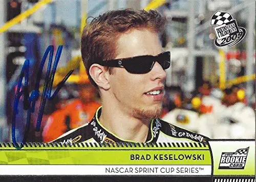 Autographed Brad Keselowski 2009 Press Pass Racing (#88 Godaddy Car) Official Rookie Card Signed Nascar Trading Card With Coa 1