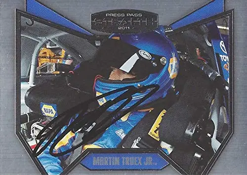 Autographed Martin Truex Jr. 2011 Press Pass Stealth Racing Cockpit (#56 Napa Auto Parts Team) Michael Waltrip Racing Sprint Cup Series Signed Nascar Collectible Trading Card With Coa 1