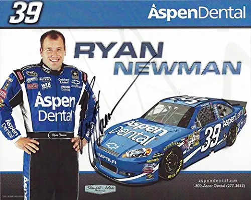 Autographed 2012 Ryan Newman #39 Aspen Dental Racing (Stewart-Haas) Signed Picture Nascar 8X10 Inch Hero Card Photo With Coa 1
