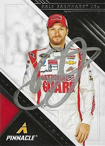 Autographed Dale Earnhardt Jr. 2021 Panini Chronicles Racing Pinnacle (#88 National Guard Team) Signed Nascar Collectible Trading Card With Coa 1