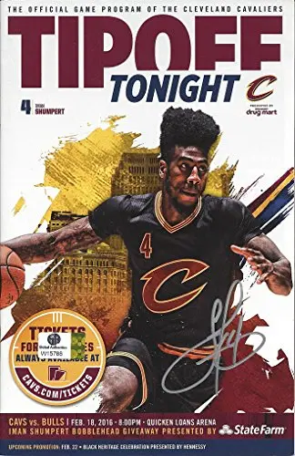 Autographed 2015 Iman Shumpert #4 Cleveland Cavaliers Basketball Tipoff Tonight Game Program (Official Program Of The Cavs) 6X9 Inch Signed Rare Collectible Game Guide With Coa & Hologram 1