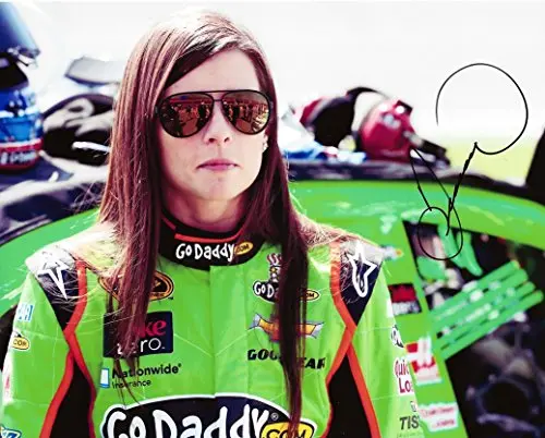 Autographed 2013 Danica Patrick #10 Godaddy Racing (Stewart-Haas Team) Pre-Race Pit Road 8X10 Inch Signed Picture Nascar Glossy Photo With Coa 1