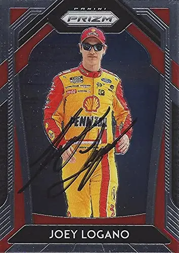 Autographed Joey Logano 2020 Panini Prizm Racing (#22 Shell Pennzoil) Team Penske Nascar Cup Series Signed Collectible Trading Card With Coa 1