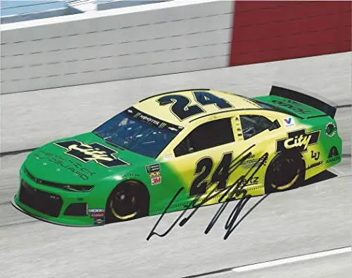 Autographed 2019 William Byron #24 Chevy City Racing Days Of Thunder Paint Scheme (Darlington Throwback Weekend) Signed Collectible Picture 8X10 Inch Nascar Glossy Photo With Coa 1