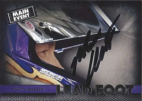 Autographed Matt Kenseth 2011 Wheels Main Event Racing Lead Foot (#17 Crown Royal Team) Vegas Pole Award Signed Nascar Collectible Trading Card With Coa 1