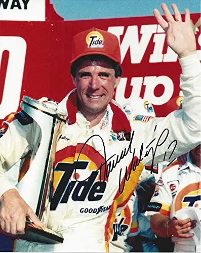 Autographed 1988 Darrell Waltrip #17 Tide Racing Coca-Cola 600 Race Win (Victory Lane Trophy Celebration) Winston Cup Series Signed Collectible Picture Nascar 9X11 Inch Glossy Photo With Coa 1