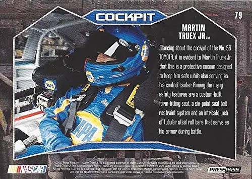 Autographed Martin Truex Jr. 2011 Press Pass Stealth Racing Cockpit (#56 Napa Auto Parts Team) Michael Waltrip Racing Sprint Cup Series Signed Nascar Collectible Trading Card With Coa 2