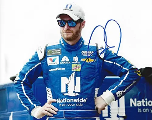 Autographed 2017 Dale Earnhardt Jr. #88 Nationwide Racing Retirement Final Season (Garage Area) Monster Energy Cup Series Signed Collectible Picture Nascar 8X10 Inch Glossy Photo With Coa 1