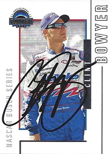 Autographed Clint Bowyer 2006 Press Pass Eclipse Racing (#2 Acdelco Chevrolet) Rcr Busch Series Team Signed Nascar Collectible Trading Card With Coa 1