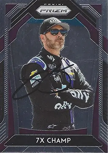 Autographed Jimmie Johnson 2020 Panini Prizm Racing 7X Champ (#48 Ally Team) Hendrick Motorsports Signed Nascar Collectible Trading Card With Coa 1