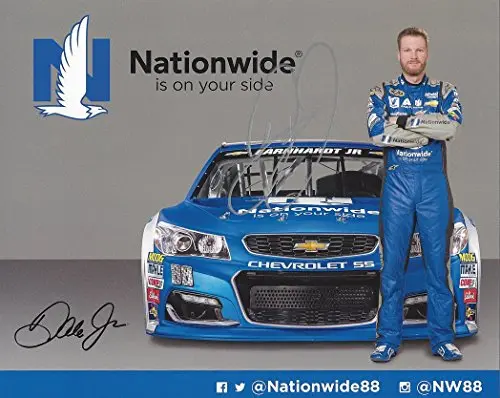 Autographed 2016 Dale Earnhardt Jr. #88 Nationwide Racing Team (Hendrick Motorsports) Sprint Cup Series Signed Collectible Picture Nascar 8X10 Inch Hero Card Photo With Coa 1