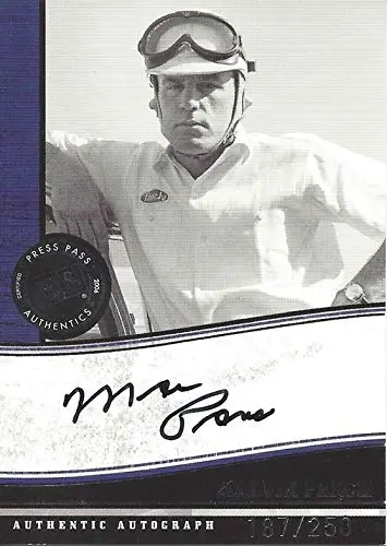 Autographed Marvin Panch 2006 Press Pass Legends Racing Certified Signature (On-Card Autograph) Vintage Driver Signed Collectible Nascar Trading Card #187/250 1