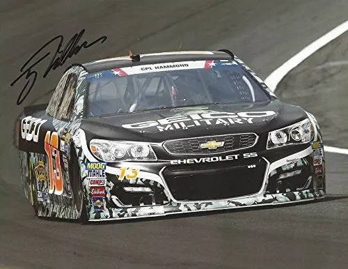 Autographed 2017 Ty Dillon #13 Geico Military Team Coca-Cola 600 Charlotte Race (Patriotic Cpl. Hammond Tribute) Germain Racing Signed Collectible Picture Nascar 9X11 Inch Glossy Photo With Coa 1