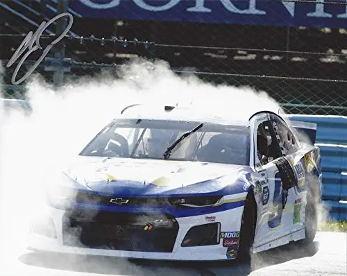 Autographed 2019 Chase Elliott #9 Napa Auto Parts Racing Watkins Glen Race Win (Victory Burnout) Monster Cup Series Signed Collectible Picture 8X10 Inch Nascar Glossy Photo With Coa 1
