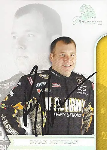 Autographed Ryan Newman 2011 Press Pass Premium Racing Contenders (#39 U.S. Army Team) Stewart-Haas Chevrolet Signed Nascar Collectible Trading Card With Coa 1